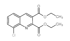 8-氯喹啉-2,3-二羧酸二乙酯结构式