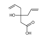 3-hydroxy-3-prop-2-enylhex-5-enoic acid结构式
