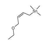 ((Z)-4-Ethoxy-but-2-enyl)-trimethyl-stannane Structure