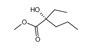 (R)-2-Ethyl-2-hydroxy-pentanoic acid methyl ester结构式