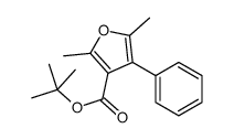 tert-butyl 2,5-dimethyl-4-phenylfuran-3-carboxylate结构式
