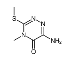 6-amino-4-methyl-3-methylsulfanyl-1,2,4-triazin-5-one Structure