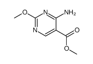 4-amino-2-methoxy-pyrimidine-5-carboxylic acid methyl ester Structure