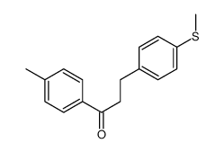 4'-METHYL-3-(4-METHYLTHIOLPHENYL)PROPIOPHENONE结构式