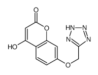 4-hydroxy-7-(2H-tetrazol-5-ylmethoxy)chromen-2-one Structure