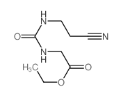 ethyl 2-(2-cyanoethylcarbamoylamino)acetate Structure