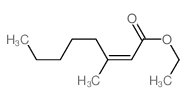 ethyl (Z)-3-methyloct-2-enoate结构式