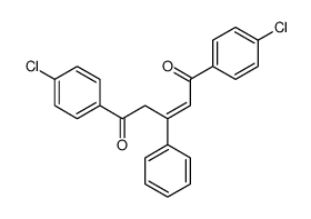 1,5-bis(4-chlorophenyl)-3-phenylpent-2-ene-1,5-dione结构式