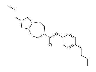 (4-butylphenyl) 2-propyl-1,2,3,3a,4,5,6,7,8,8a-decahydroazulene-6-carboxylate结构式