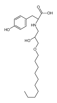 (2S)-2-[(3-decoxy-2-hydroxypropyl)amino]-3-(4-hydroxyphenyl)propanoic acid Structure