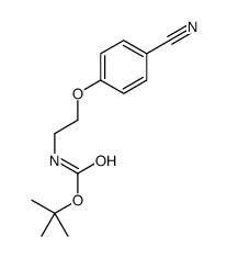4-(Boc-氨基乙氧基)苯腈结构式