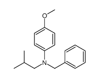N-benzyl-4-methoxy-N-(2-methylpropyl)aniline结构式