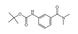 tert-butyl 3-[(dimethylamino)carbonyl]phenylcarbamate结构式
