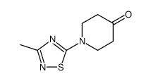 1-(3-METHYL-1,2,4-THIADIAZOL-5-YL)PIPERIDIN-4-ONE结构式