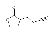 3-(2-oxooxolan-3-yl)propanenitrile结构式