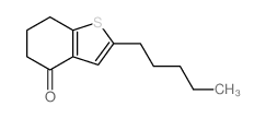 6,7-二氢-2-戊基-苯并[b]噻吩-4(5h)-酮结构式