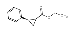 反式-2-苯基环丙烷甲酸乙酯结构式