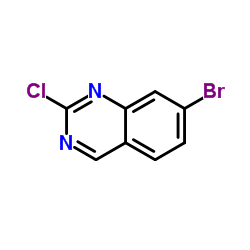 7-溴-2-氯喹唑啉结构式