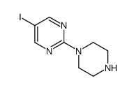 5-碘-2-(哌嗪-1-基)嘧啶结构式