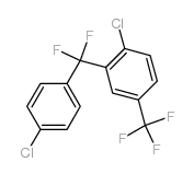 1-Chloro-2-[(4-chlorophenyl)difluoromethyl]-4-(trifluoromethyl)benzene结构式