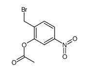 acetic acid 2-bromomethyl-5-nitrophenyl ester结构式