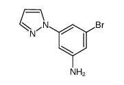 3-bromo-5-(1H-pyrazol-1-yl)aniline Structure