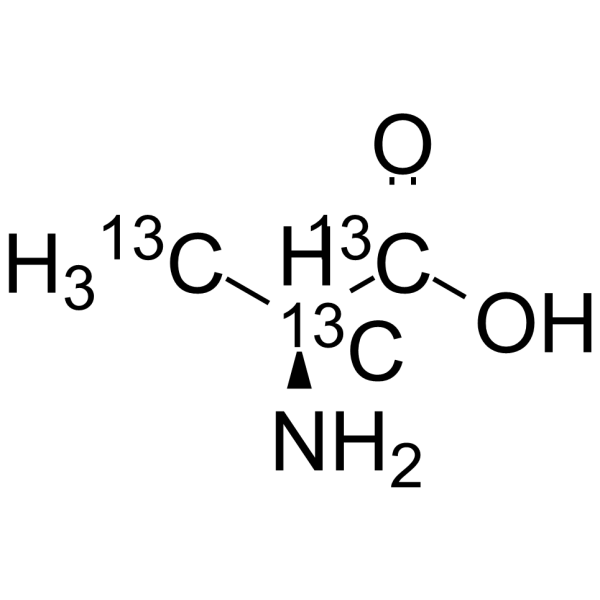 L-Alanine-13C3 structure