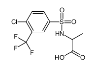 ALANINE, N-[[4-CHLORO-3-(TRIFLUOROMETHYL)PHENYL]SULFONYL]-结构式