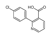 2-(4-chlorophenyl)pyridine-3-carboxylic acid结构式
