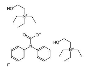 AMMONIUM, (2-HYDROXYETHYL)TRIETHYL-, IODIDE, DIPHENYLCARBAMATE结构式