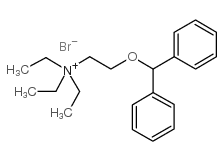 (2-(Diphenylmethoxy)-aethyl)-(triaethyl)-ammoniumbromid [German] structure