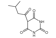 5-(3-methyl-butyryl)-pyrimidine-2,4,6-trione结构式