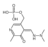 [(4E)-4-[(2,2-dimethylhydrazinyl)methylidene]-6-methyl-5-oxopyridin-3-yl]methyl dihydrogen phosphate Structure
