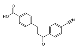 4-[3-(4-cyanophenyl)-3-oxoprop-1-enyl]benzoic acid结构式