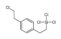 trichloro-[2-[4-(2-chloroethyl)phenyl]ethyl]silane Structure