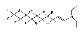 10-chloro-N,N-diethyl-3,3,4,4,5,5,6,6,7,7,8,8,9,9,10,10-hexadecafluorodec-1-en-1-amine结构式