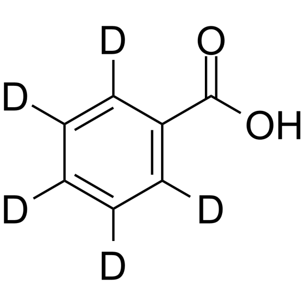 苯甲酸-2,3,4,5,6-d5结构式