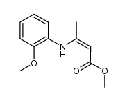 methyl (Z)-3-[(2-methoxyphenyl)amino]but-2-enoate结构式