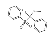 α-deuterio-α-methylthiobenzyl phenyl sulfone结构式