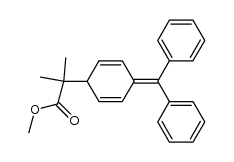 7,7-Diphenyl-p-mentha-1(7),2,5-trien-8-carbonsaere-methylester结构式