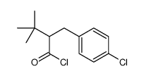 2-[(4-chlorophenyl)methyl]-3,3-dimethylbutanoyl chloride Structure