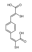 3-[4-(2-carboxy-2-sulfanylethenyl)phenyl]-2-sulfanylprop-2-enoic acid Structure