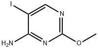 5-碘-2-甲氧基嘧啶-4-胺结构式