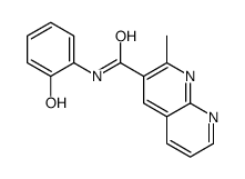 N-(2-hydroxyphenyl)-2-methyl-1,8-naphthyridine-3-carboxamide结构式