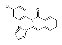 2-(4-chlorophenyl)-3-(1,2,4-triazol-1-yl)isoquinolin-1-one Structure