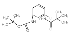 6-氯-5-新戊酰胺吡啶-2-基氨基甲酸叔丁基酯结构式