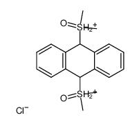 9,10-bis(dimethylsulfinio)-9,10-dihydroanthracene dichloride结构式