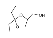 [(4S)-2,2-diethyl-1,3-dioxolan-4-yl]methanol结构式