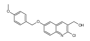 2-氯-6-[(4-甲氧基苯基)甲氧基]-3-喹啉甲醇结构式