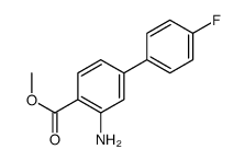 Methyl 3-amino-4'-fluoro-4-biphenylcarboxylate Structure